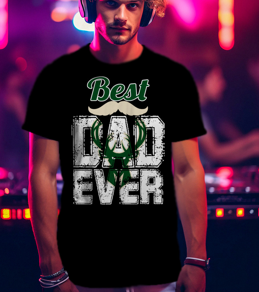 Best Dad Ever Bucks T-Shirt