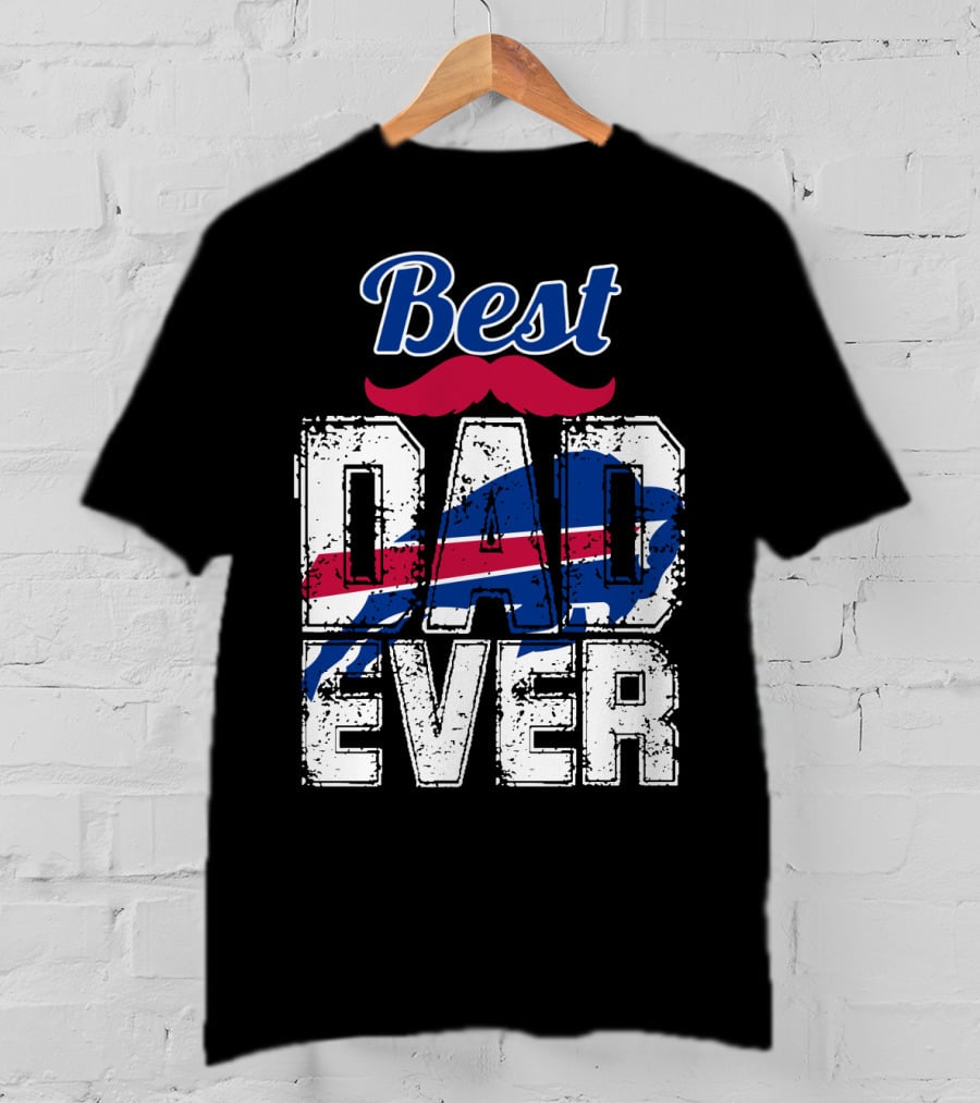 Best Dad Ever Bills Football T-Shirt