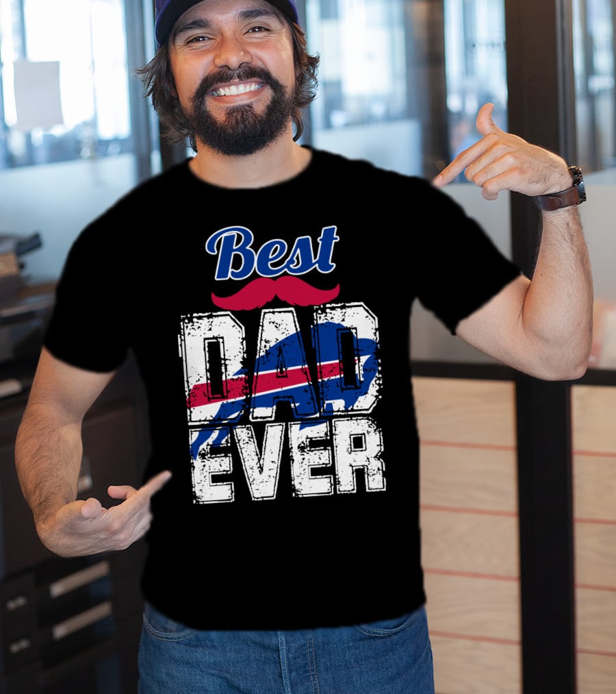 Best Dad Ever Bills Football T-Shirt