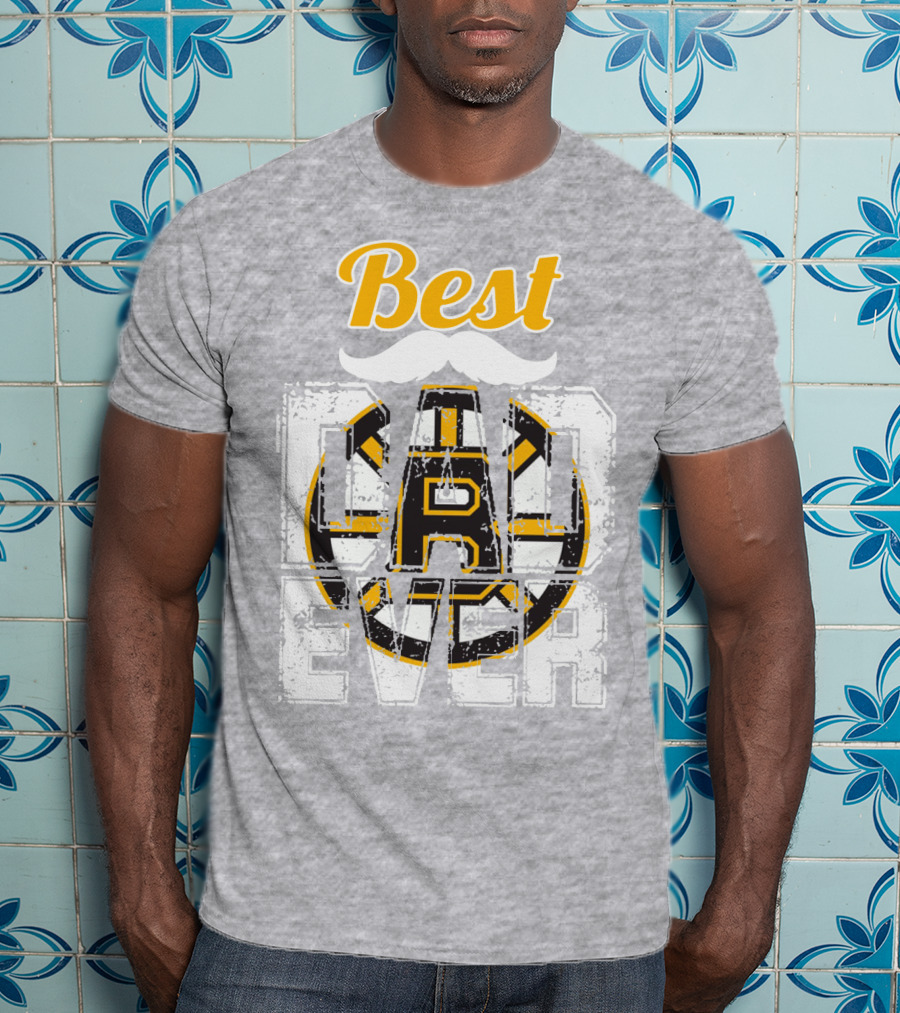 Best Dad Ever Bruins T-Shirt
