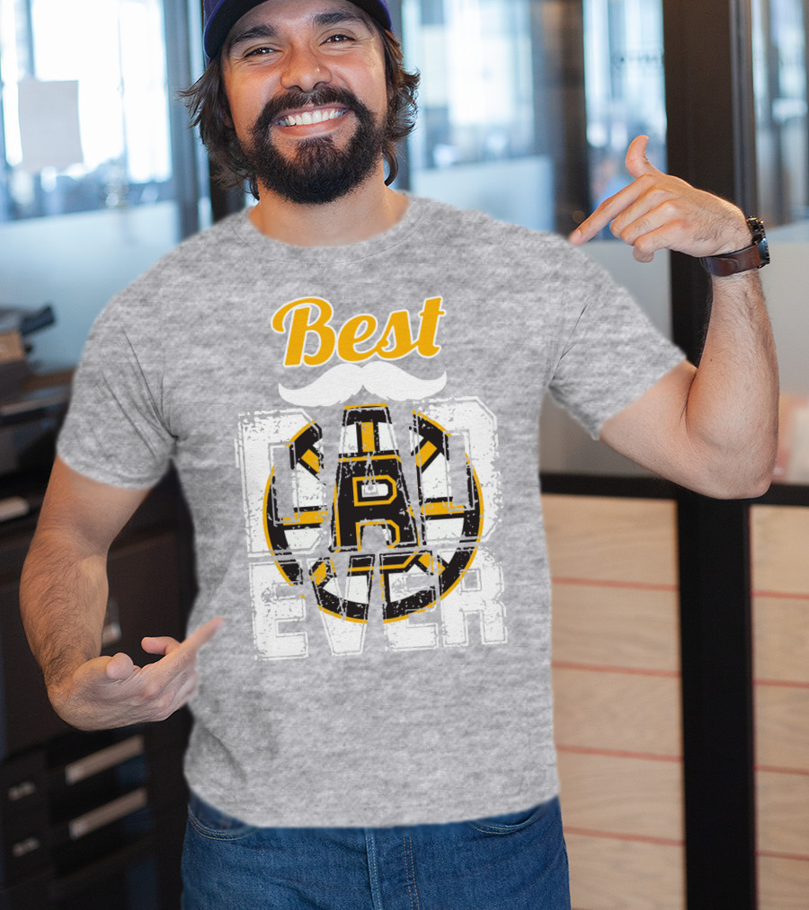 Best Dad Ever Bruins T-Shirt