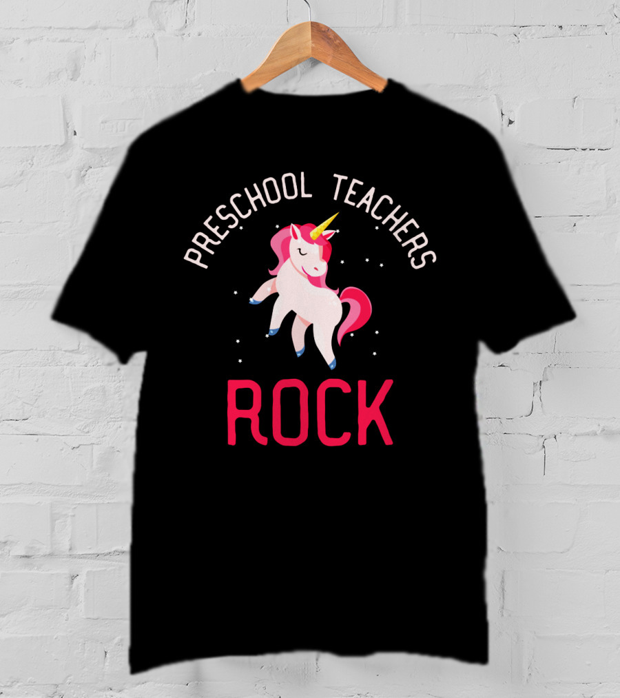 Preschool Teachers Rock Unicorn Magic T-Shirt