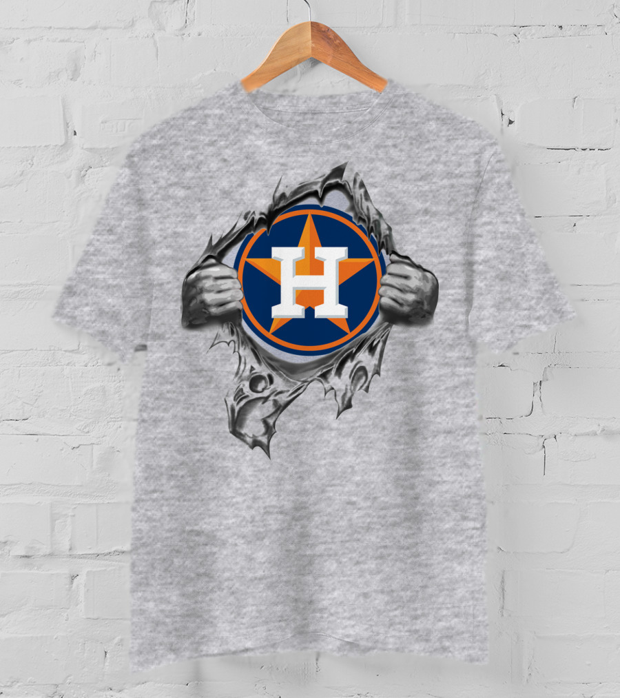 Houston Astros Breaking Through Steel T-Shirt