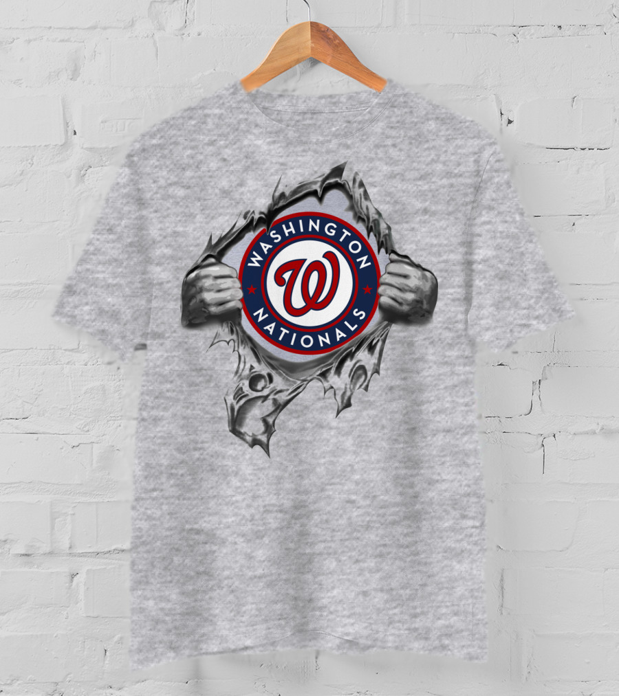 Washington Nationals Logo Breaking Through T-Shirt