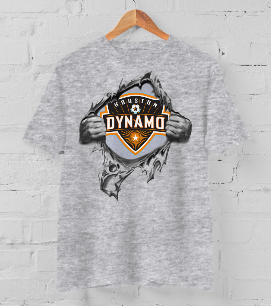 Houston Dynamo Soccer Shield Burst T-Shirt