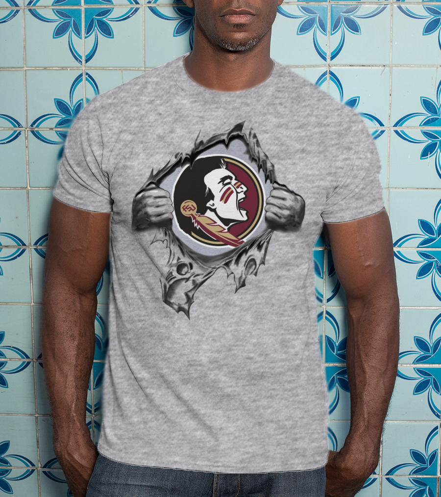 Florida State Seminoles Torn Fabric T-Shirt