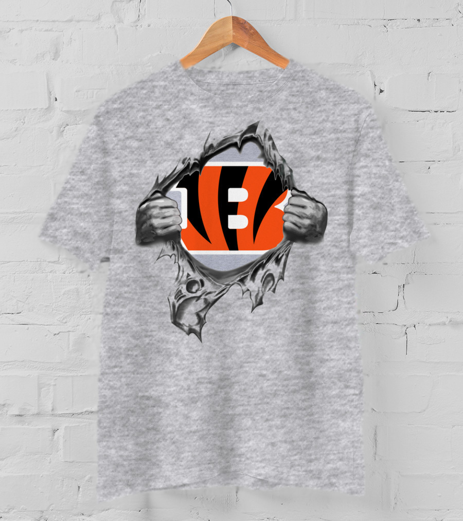 Cincinnati Bengals Logo Emerging From Darkness T-Shirt