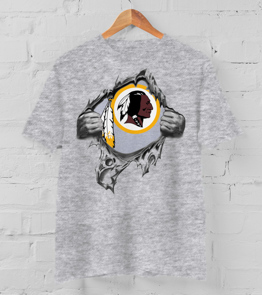 Washington Redskins Ripped Through T-Shirt