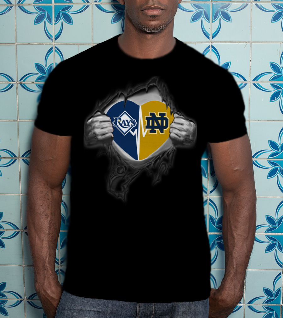 Rays Heart Notre Dame Nd T-Shirt