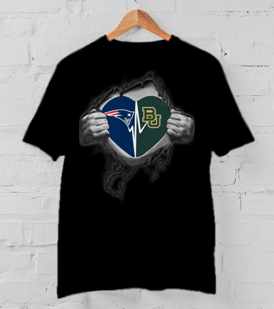 Patriots Heart Baylor Bears Logo Tear T-Shirt