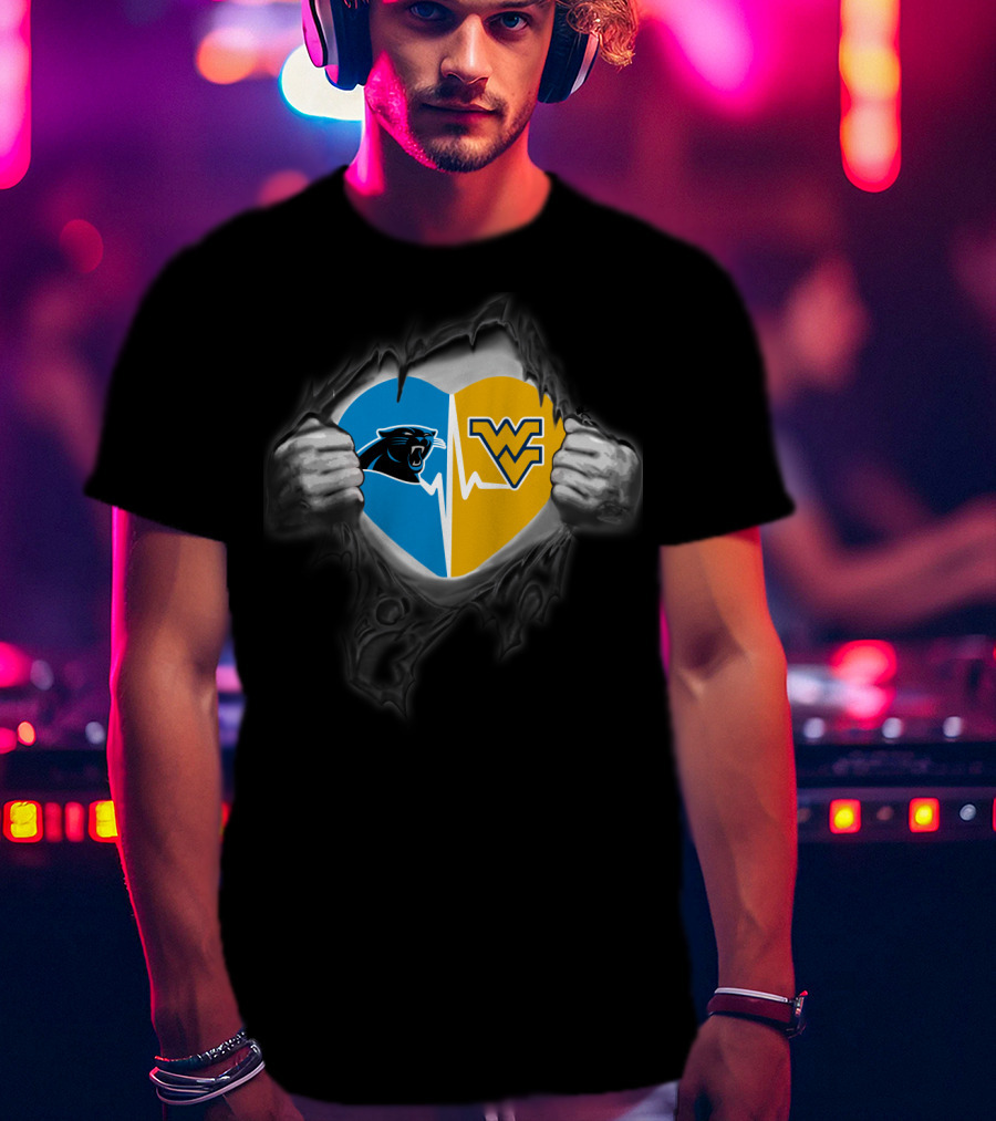 Panthers Wv Heartbeat Rivalry West Virginia Mountaineers T-Shirt