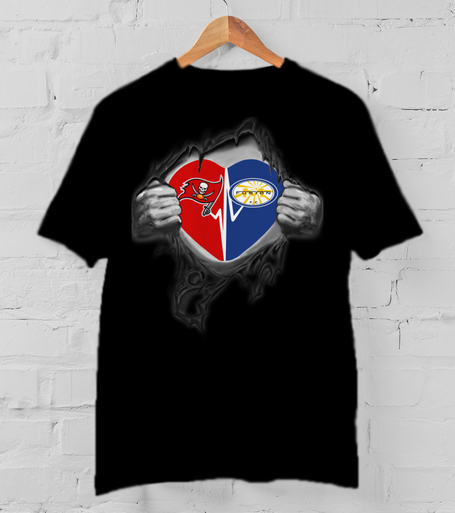 Buccaneers Heart Miami Fusion Soccer Football T-Shirt