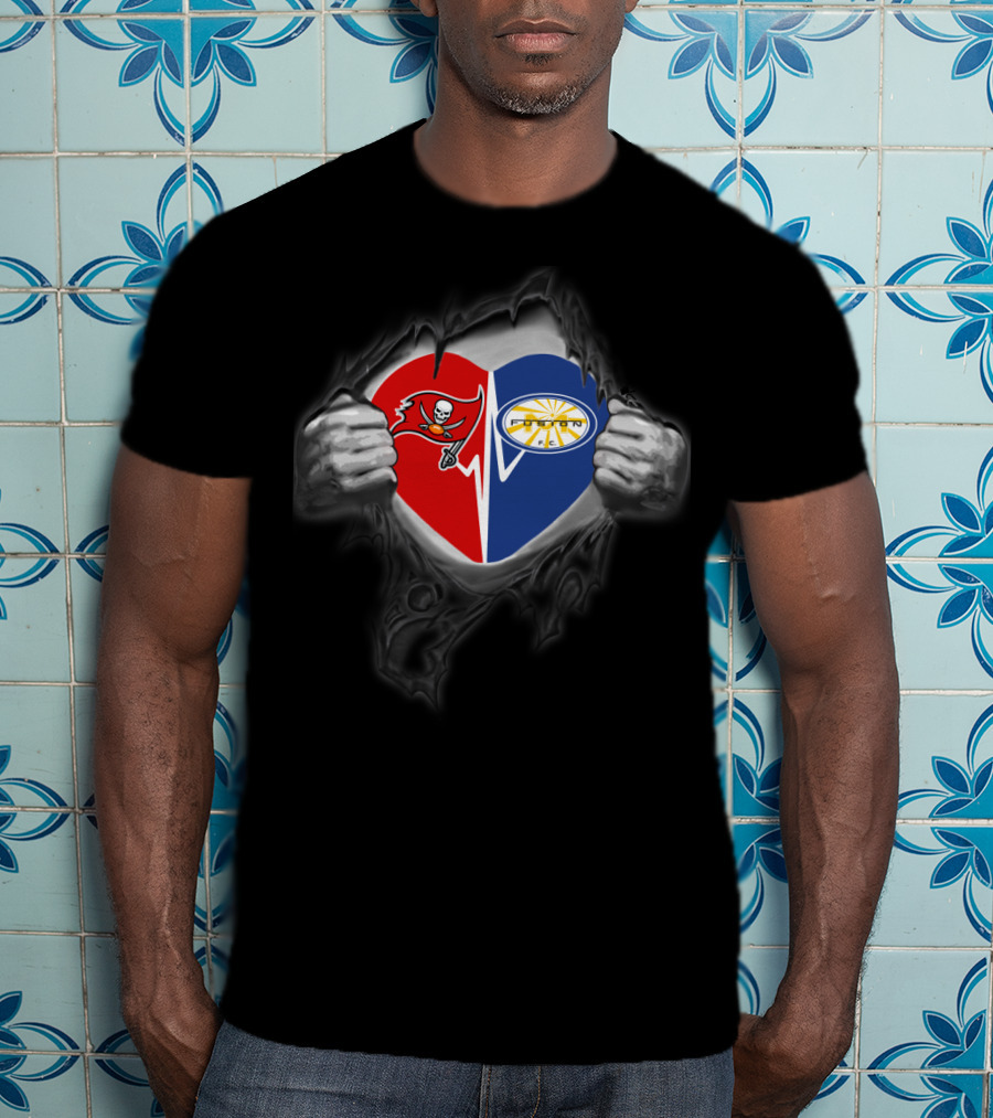 Buccaneers Heart Miami Fusion Soccer Football T-Shirt