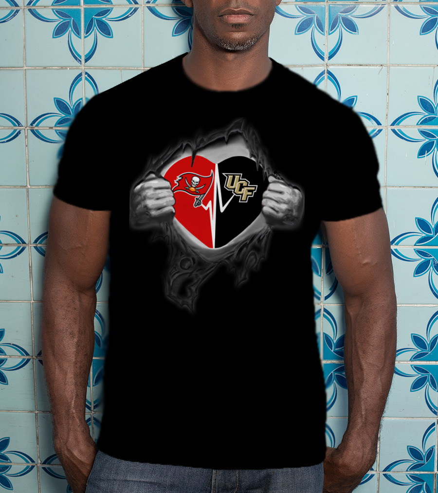 Buccaneers Ucf Knights Heart T-Shirt