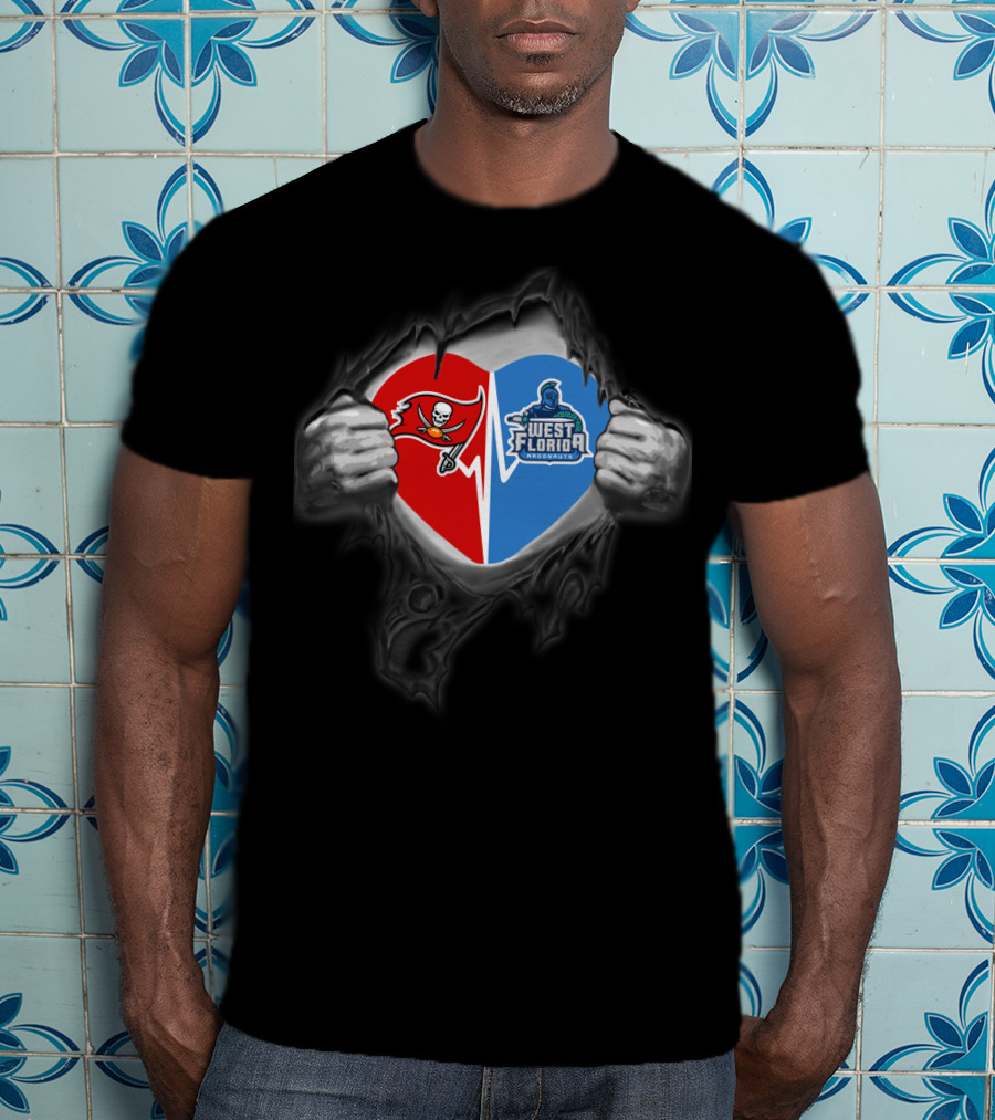 Buccaneers West Florida Argonauts Heart T-Shirt