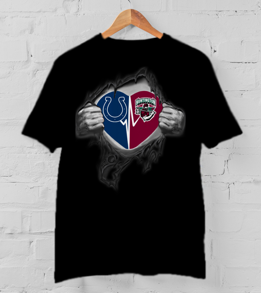 Indianapolis Colts Huntington Foresters Heart T-Shirt