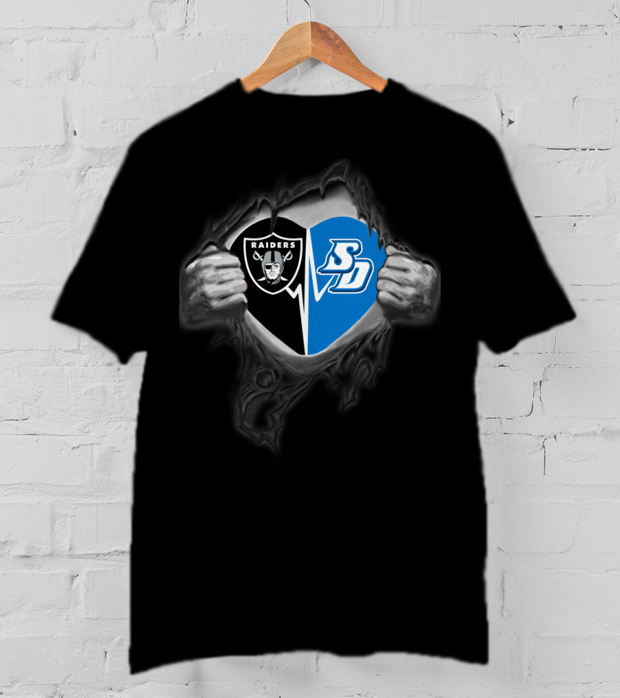 Raiders San Diego Toreros Rip Effect Dual T-Shirt