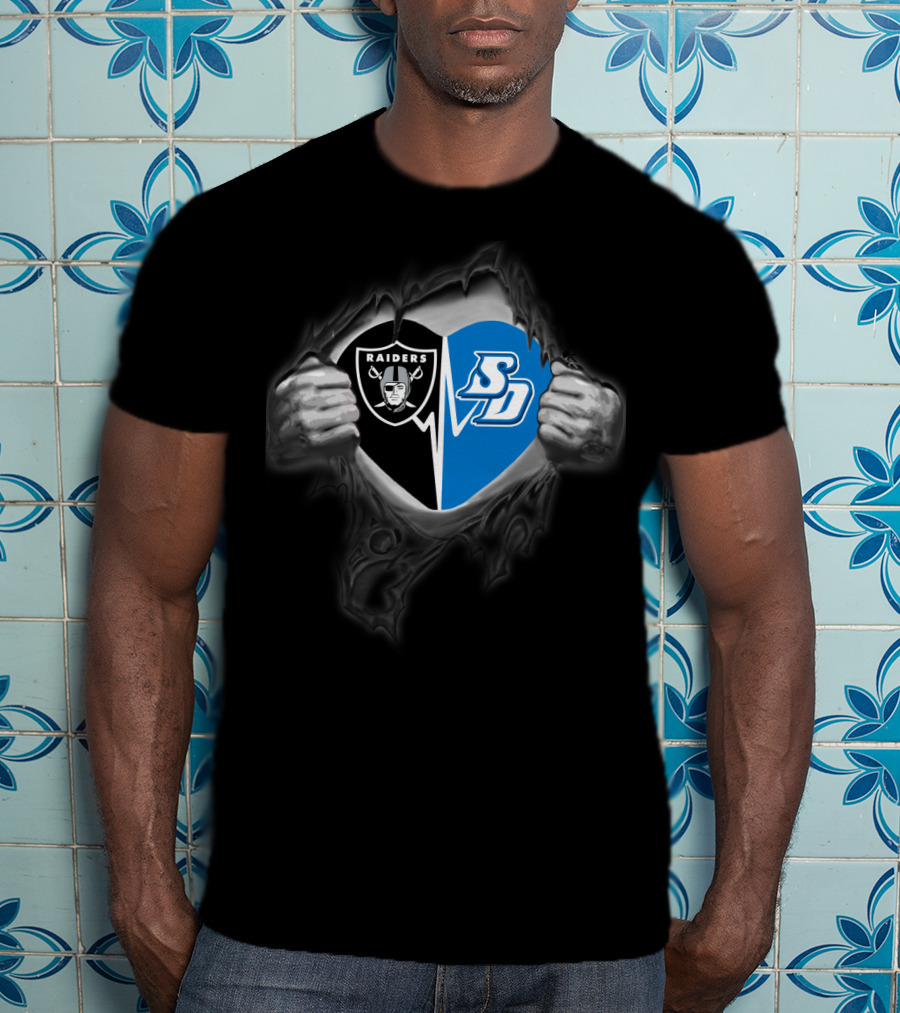 Raiders San Diego Toreros Rip Effect Dual T-Shirt