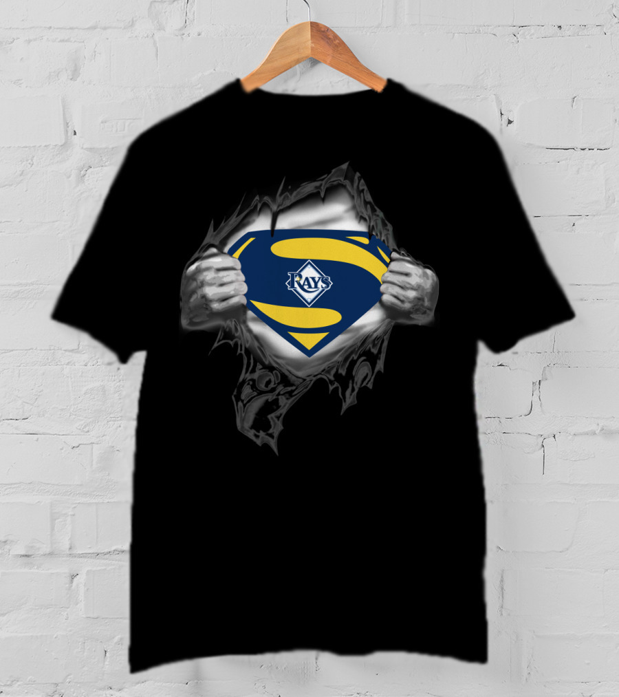 Superman Tampa Bay Rays Logo Hero T-Shirt