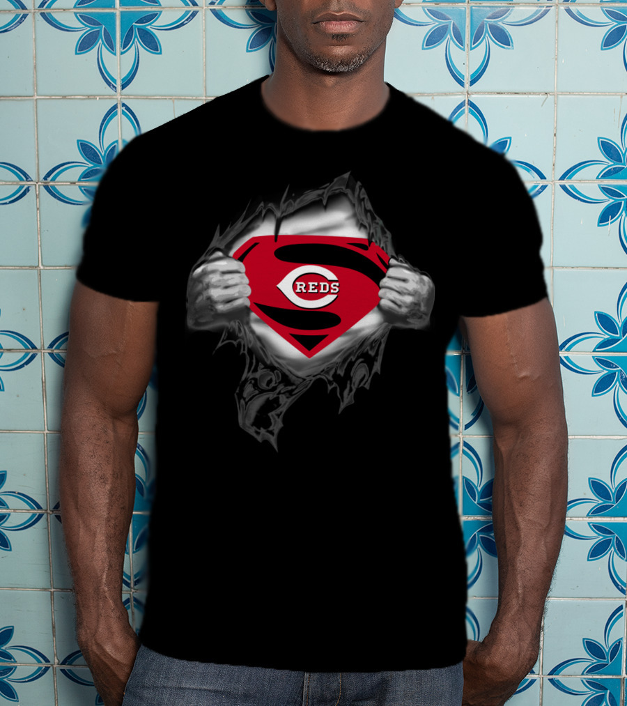 Cincinnati Reds Super Emblem Burst T-Shirt