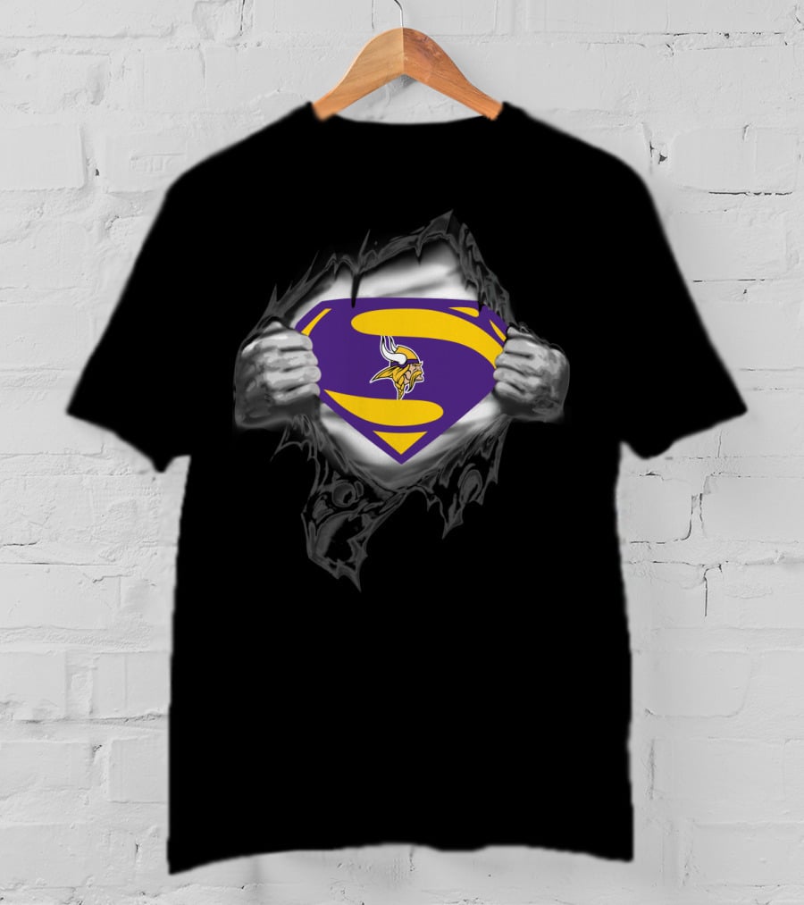 Super Vikings 42 Minnesota Logo Hero T-Shirt