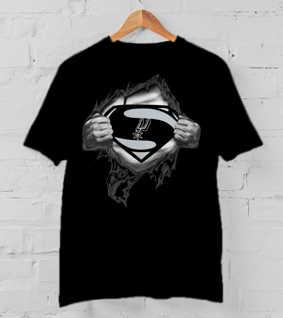 Superman San Antonio Spurs Logo Reveal T-Shirt