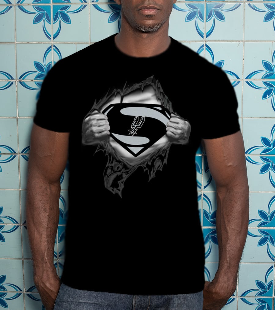 Superman San Antonio Spurs Logo Reveal T-Shirt
