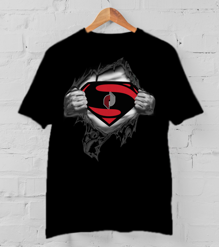 Superman Portland Trail Blazers T-Shirt