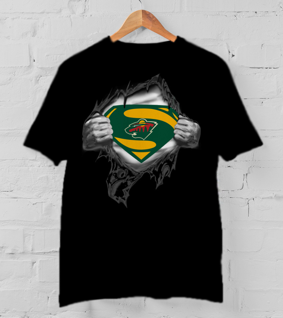 Superman Minnesota Wild Logo 109 T-Shirt