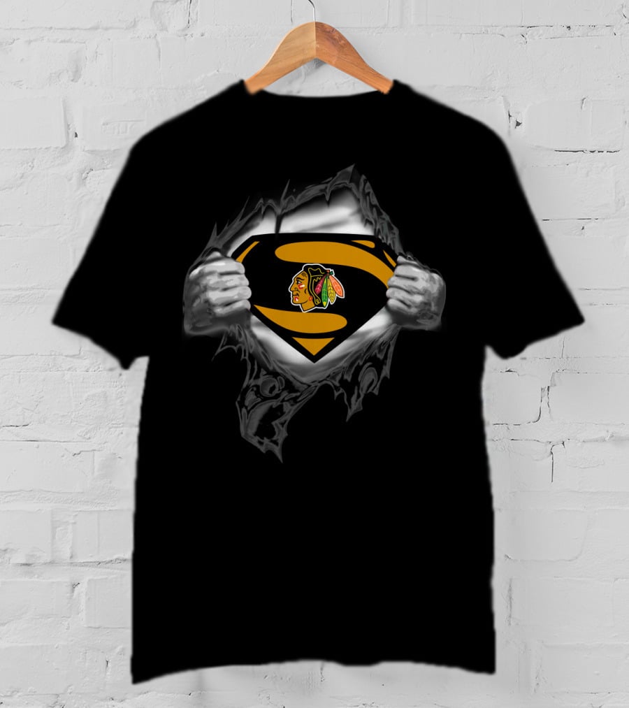Chicago Blackhawks Superman T-Shirt