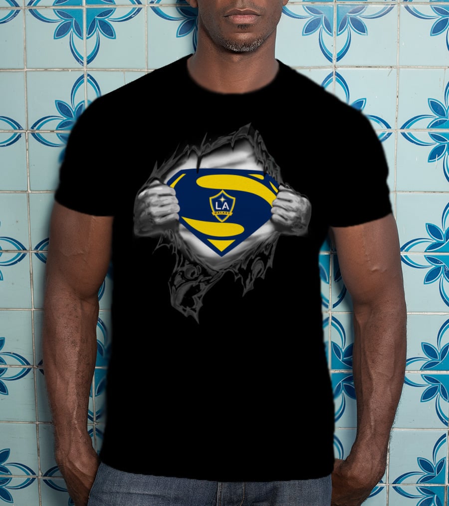 Superman Style La Galaxy Superman Emblem T-Shirt