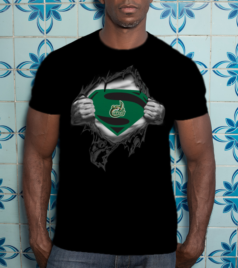 Charlotte 49ers Superman T-Shirt