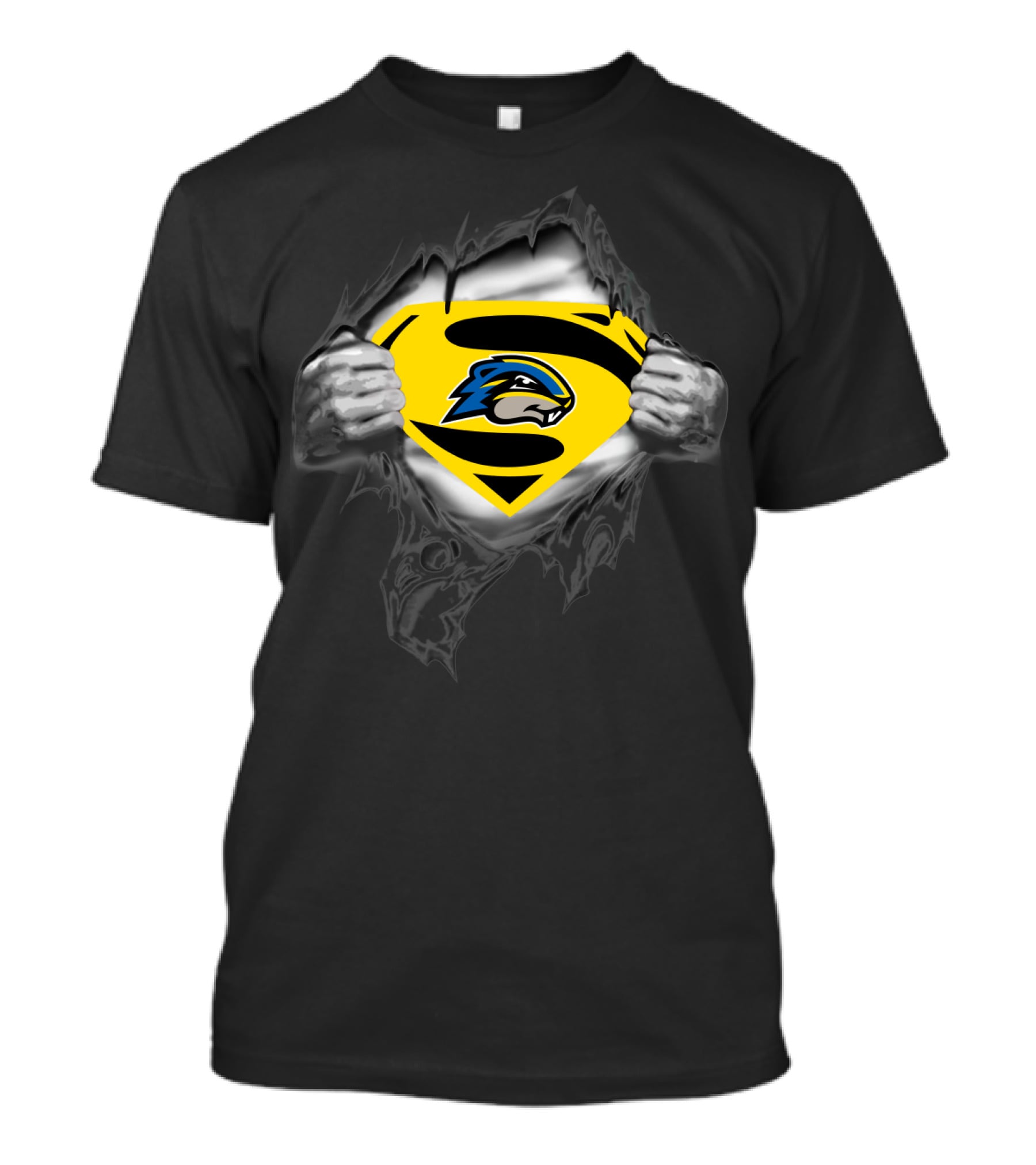 Goucher Gophers Superman Style Emblem 247 T-Shirt
