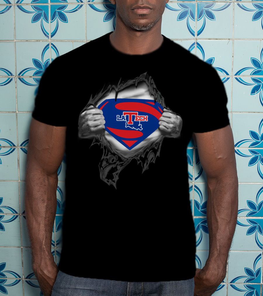 Louisiana Tech Bulldogs La Tech Superman T-Shirt