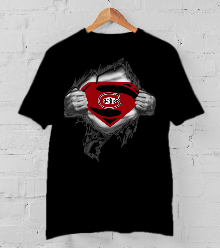 St Cloud State Huskies Super Logo Pullover Fan T-Shirt