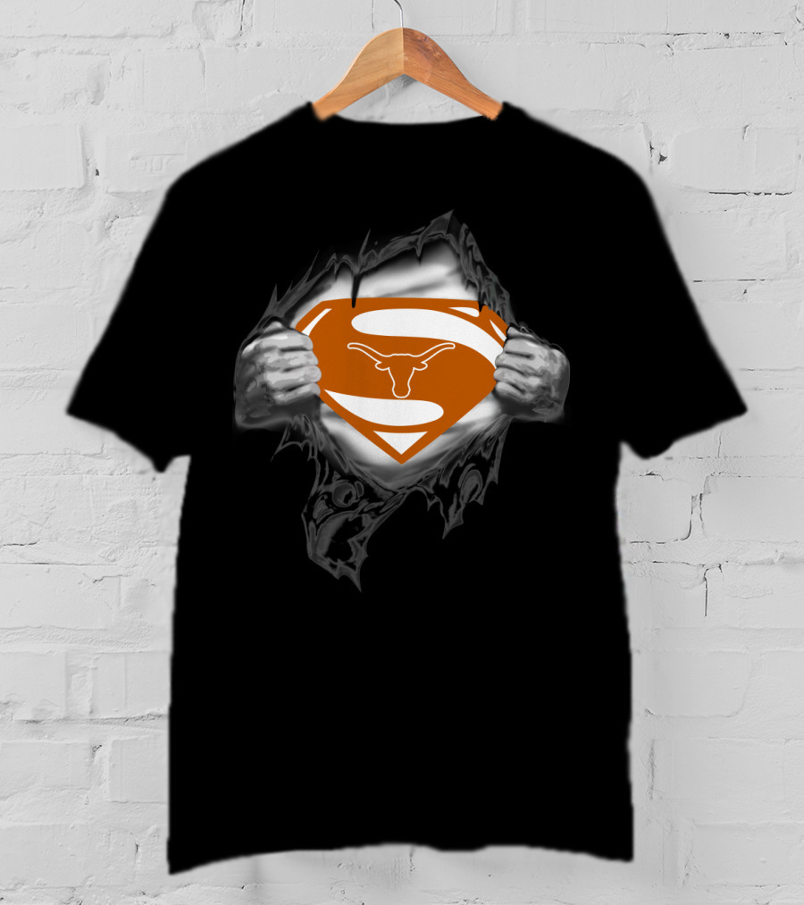 Texas Longhorns Superman T-Shirt