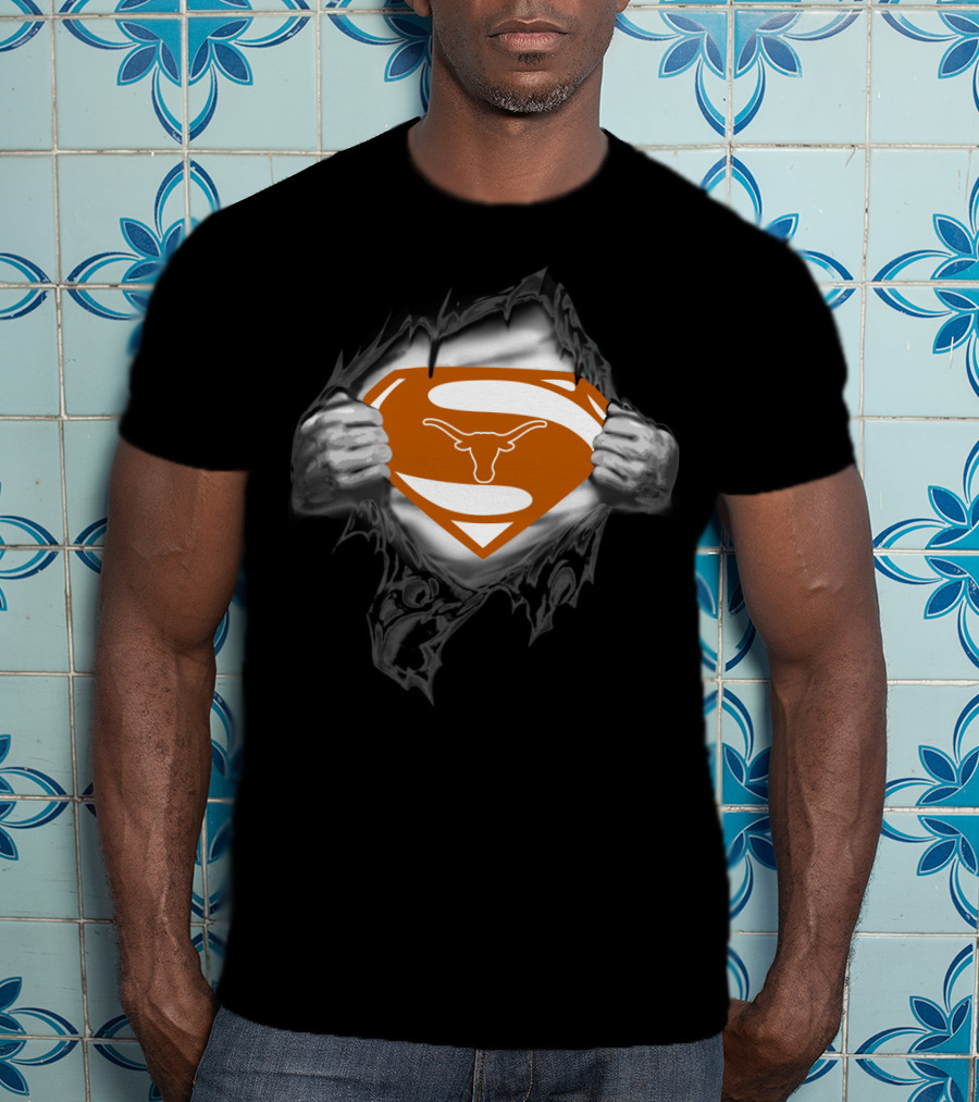 Texas Longhorns Superman T-Shirt