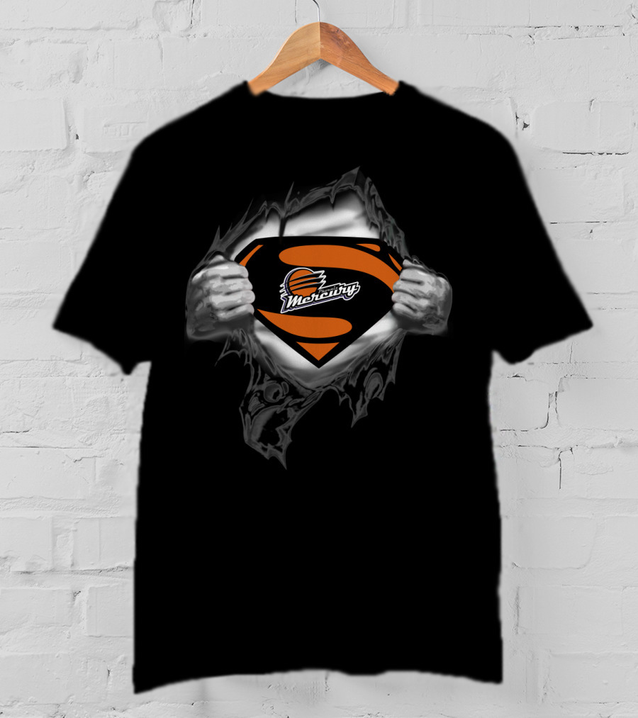 Phoenix Mercury Superman Logo Crossover T-Shirt