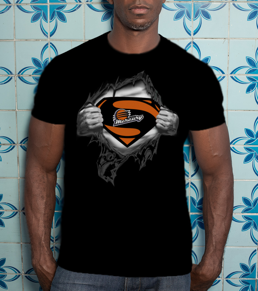 Phoenix Mercury Superman Logo Crossover T-Shirt