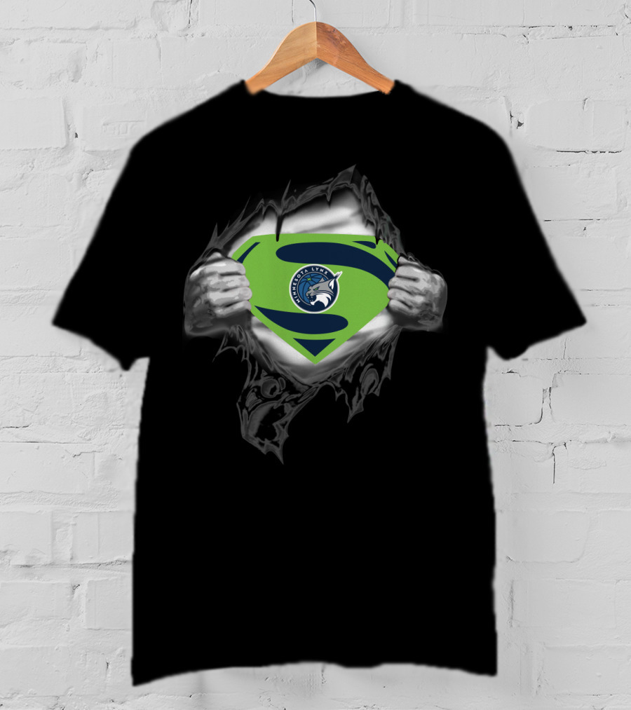 Minnesota Lynx Superpower Logo Superman Style 405 T-Shirt