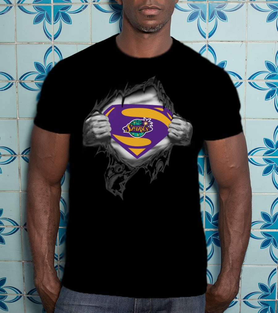 Los Angeles Sparks Superman Logo 406 T-Shirt