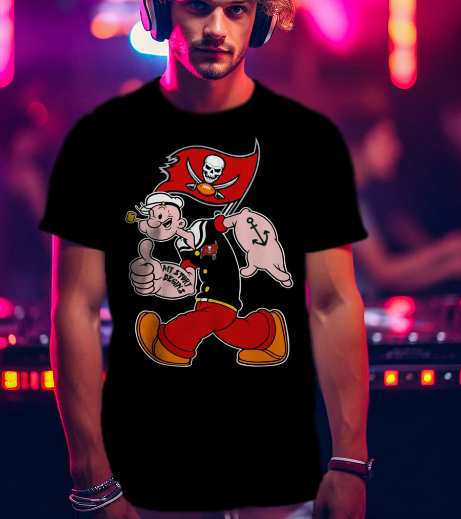 Tampa Bay Buccaneers Popeye My Story Begins T-Shirt