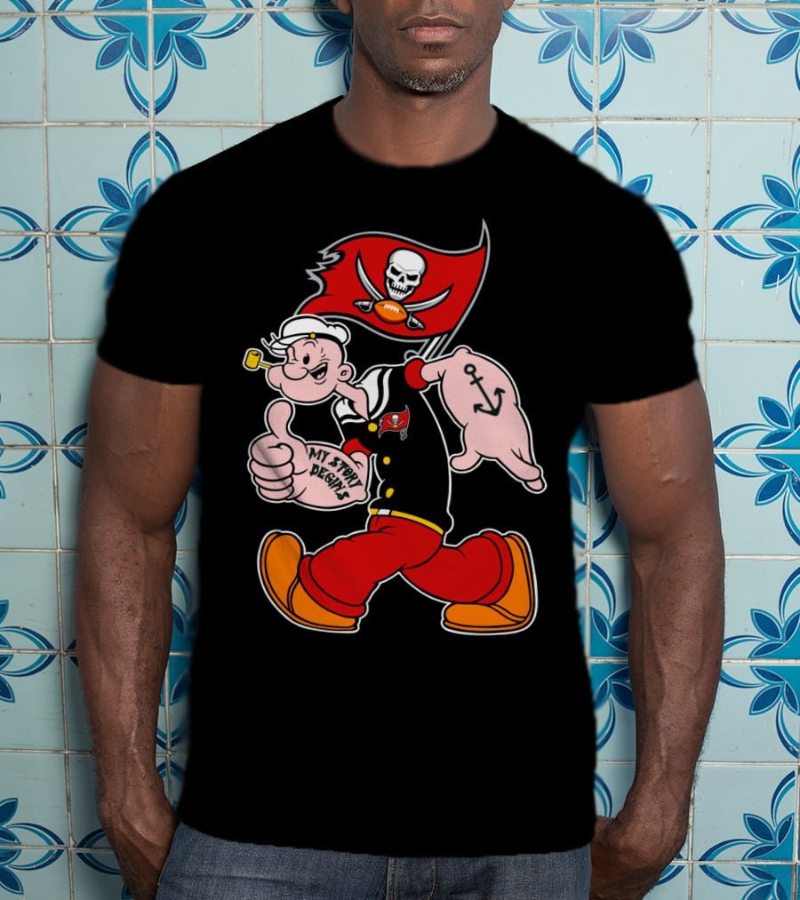 Tampa Bay Buccaneers Popeye My Story Begins T-Shirt