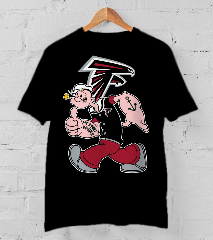 Atlanta Falcons Popeye My Story Designs T-Shirt