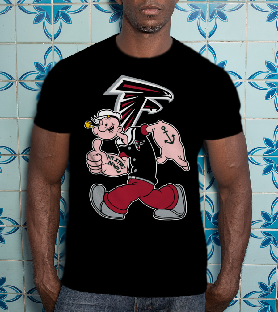 Atlanta Falcons Popeye My Story Designs T-Shirt