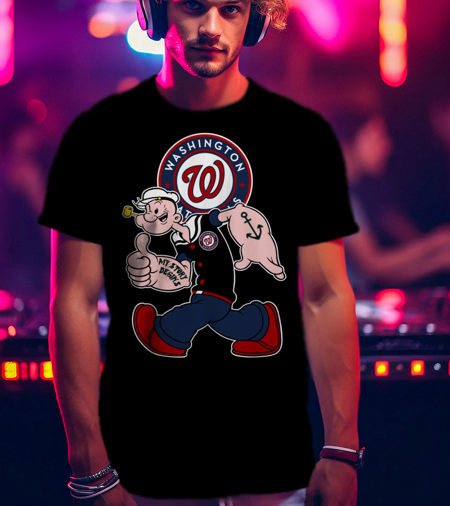 Washington Nationals Popeye My Story Begins T-Shirt