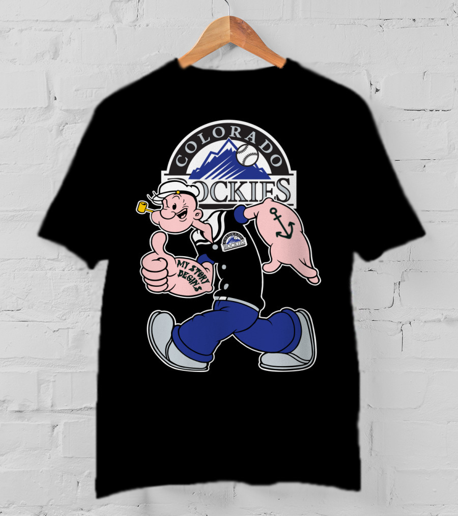 Colorado Rockies Popeye My Story Begins T-Shirt
