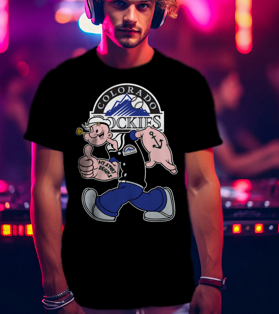 Colorado Rockies Popeye My Story Begins T-Shirt