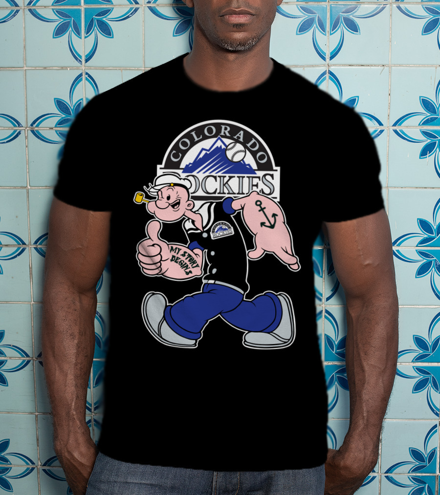 Colorado Rockies Popeye My Story Begins T-Shirt