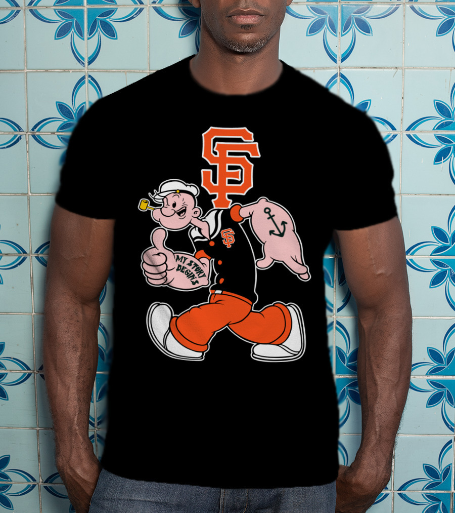 Sf Giants Popeye My Story T-Shirt